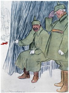 ミス・キャベル』1915年エディス・キャベルの処刑」、1916年 作： Louis Raemaekers