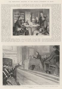 劇のフランス検閲の脅迫された廃止 作： Louis Remy Sabattier