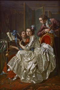 音楽パーティー、1774 作： Louis Rolland Trinquesse
