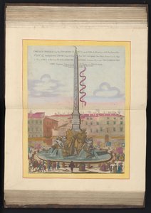 フィアストロメンフォンテイン テ ローマ Obelisco Panphilio gia nell ippodrom (...) (オブジェクトのタイトル) 作： Louis Rouhier
