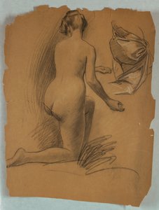 跪く裸体研究 作： Louis Schaettle