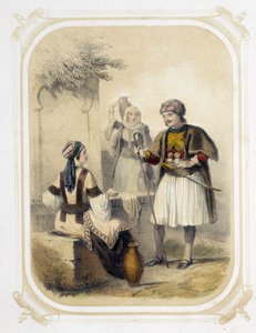ギリシャの住人 - ルイ・ラサールの絵による「少年航海者のアルバム」より 作： Louis Simon Lassalle