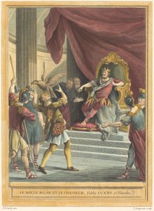 王様と凧とハンター 作： Louis Simon Lempereur after Jean Baptiste Oudry