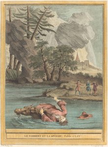 Le torrent et la riviere (急流と川) 作： Louis Simon Lempereur after Jean Baptiste Oudry