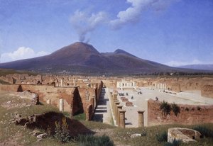 ポンペイ出身のベスビオ、1883年 作： Louis Spangenberg