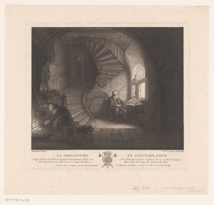 物思いにふける哲学者 La philosophe en contemplation (オブジェクトのタイトル) 作： Louis Surugue