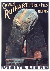 ルイナール洞窟、1914 年。 作： Louis Tauzin