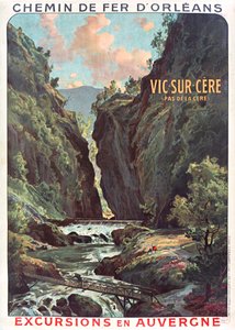 オルレアン鉄道。 ヴィック・シュル・セレ、c。 1900～1910年。 作： Louis Tauzin