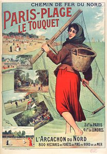 Le Touquet-Paris-Plage、c。 1900～1910年。 作： Louis Tauzin