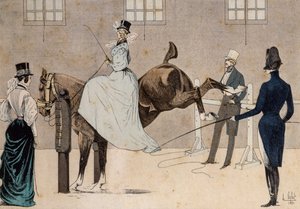 馬上のアマゾン 作： Louis Vallet