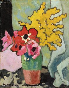 アネモネとミモザ 作： Louis Valtat