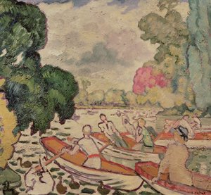 ブローニュの森のボート 作： Louis Valtat