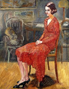 ミス・スザンヌ、座っています。 スザンヌ嬢、着席 作： Louis Valtat
