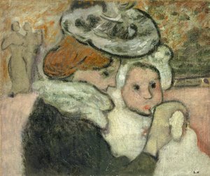 母と子 (Mme Valtat と彼女の息子、ジーンズ); 母と子（ヴァルタット夫人と息子のジャン） 作： Louis Valtat