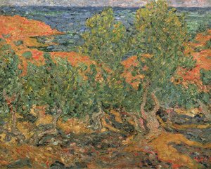 黄土色の岩 作： Louis Valtat