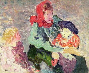 赤いスカーフ 作： Louis Valtat