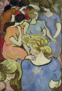 女性（パネルに置かれた紙に油彩） 作： Louis Valtat