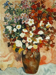 花瓶; Vase de Fleurs、1929年頃（キャンバスに油彩）