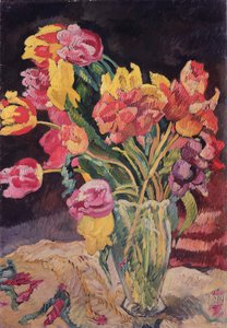 vaso de tulipas