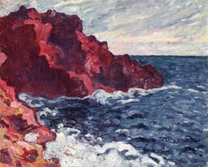 紫の断崖 作： Louis Valtat