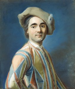 アーレクインとしての俳優の肖像、 作： Louis Vigee
