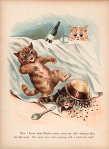 Louis Wain Cats（chromolitho） 作： Louis Wain