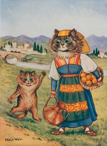 オレンジが欲しい 作： Louis Wain