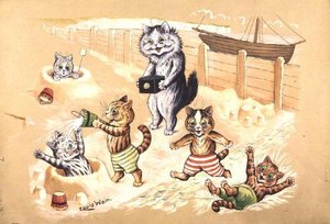 Seaside Joys 作： Louis Wain