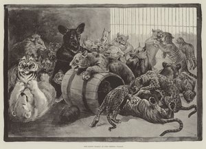 クリスタルパレスで幸せな家族 作： Louis Wain