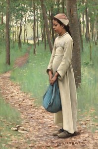束縛を持つ少女 作： Louis Welden Hawkins