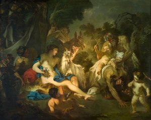バッカスの幼少期」 1700-10年頃 （油彩・キャンバス