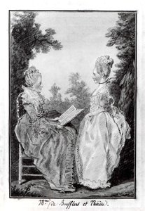 ブフレール伯爵夫人とテレーズ（1760年代半ば 作： Louis de Carmontelle