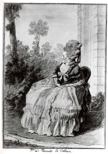 マダム・ラ・マーキス・ド・コエトロゴン、1777年頃 作： Louis de Carmontelle
