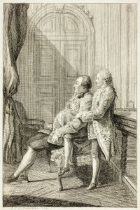 オルレアン公爵とその息子 作： Louis de Carmontelle