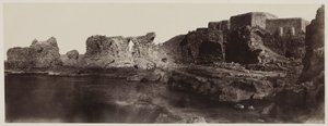 カリアエルアスリット、シリア、海辺からの眺め、1859年。