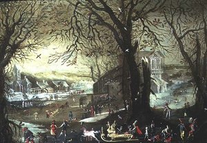 冬の風景 作： Louis de Silvestre