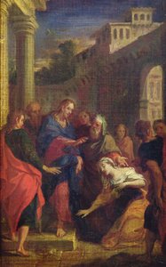 イエスは出血の女性を癒します 作： Louis de, the Younger Boulogne