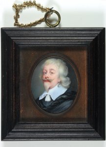 Sir Edward Littleton, Lord Littleton Of Munslow (エナメル) 作： Louis du (attr.to) Guernier