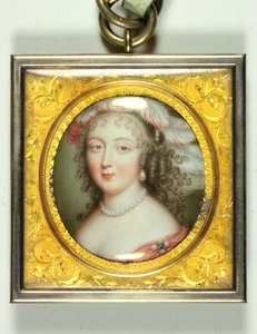 クリーブランド公爵夫人、バーバラ・ヴィリアーズという女性（エナメル製 作： Louis du Guernier