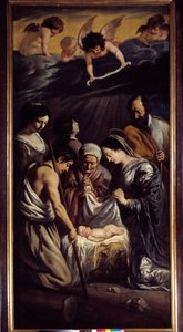 羊飼いたちの崇拝」 ルイ・ル・ナインのペチュレ（1600/1610-1648） 17世紀 日2.8x1.4m 作： Louis le Nain