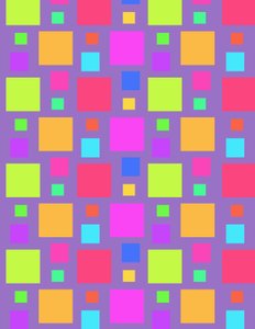 色とりどりの正方形、2011年（デジタル）