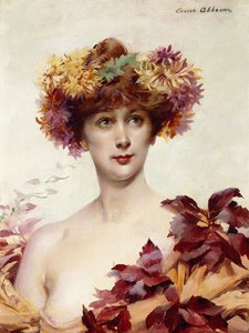 サラ・ベルナールの肖像、 作： Louise Abbéma