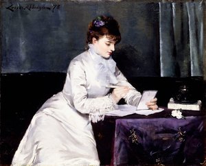 マダム・ルシアン・ギトリの肖像、1876 作： Louise Abbéma
