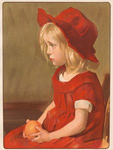 オレンジを持つ少女、1899年。 作： Louise Breslau