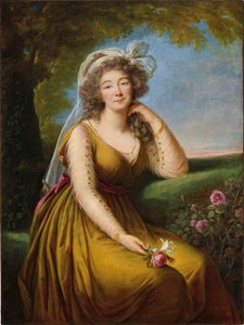 ジャンヌ・ベキュ、デュ・バリー伯爵夫人 1743-1793。 作： Elisabeth Louise Vigee Lebrun
