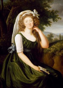 ジャンヌ・ベキュ、デュ・バリー伯爵夫人 1743-1793。 作： Elisabeth Louise Vigee Lebrun