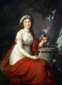 Tatyana Vasilyevna Yusupova伯爵夫人の肖像、née von Engelhardt 1769-1841、1797年。 作： Elisabeth Louise Vigee Lebrun