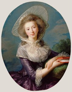 Vicomtesse de Vaudreuilの肖像 作： Elisabeth Louise Vigee Lebrun