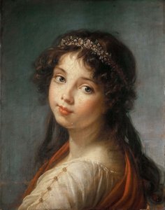 画家の娘ジャンヌ＝リュシー＝ルイーズ、ジュリーの肖像 1792年 作： Elisabeth Louise Vigee Lebrun