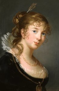 プロイセンのフレデリカ・ドロテア・ルイーズ王女 1770-1836 年、ラジヴィル伯爵夫人、c. 1801年。 作： Elisabeth Louise Vigee Lebrun